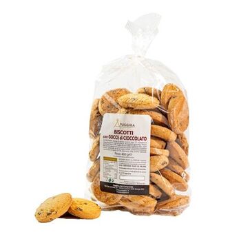 Biscuits aux pépites de chocolat 400 gr.