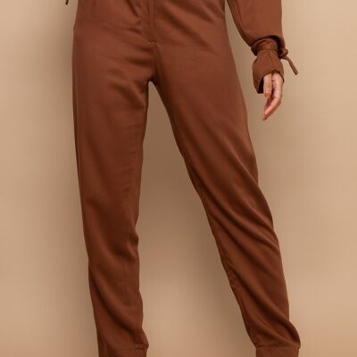 Nina Pecan Pantalon Classique 100% Tencel