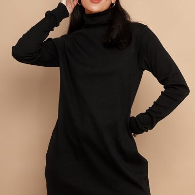 Rosanne Langärmliges Pulloverkleid mit gerippten Bündchen