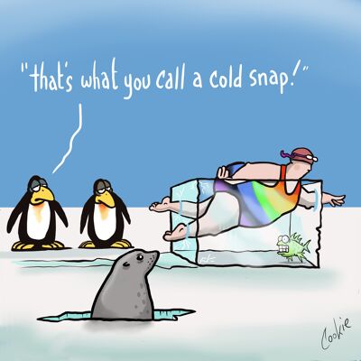 Flockers | Cold Snap | Biglietto di auguri vuoto Kimmer (147x147 mm)