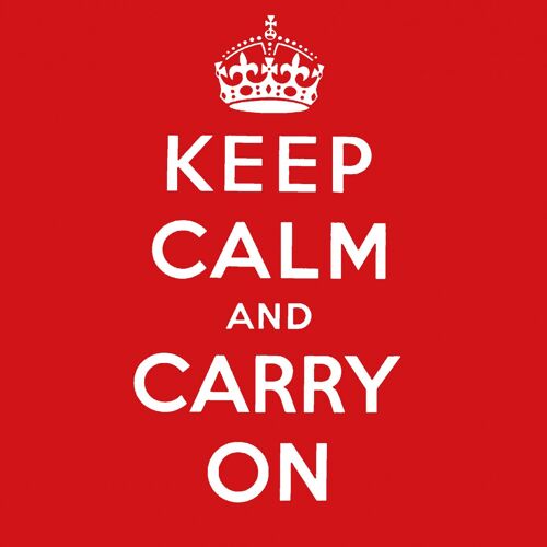 Keep calm and carry on Napkin 33x33