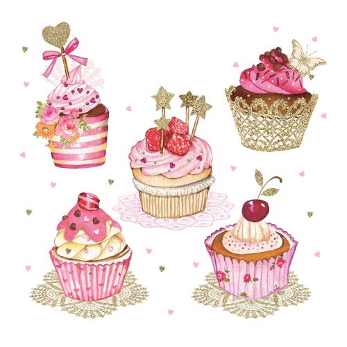 Cupcake Celebration Napkin 33x33