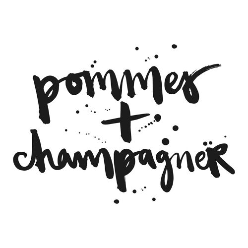 Pommes + Champagner Napkin 33x33