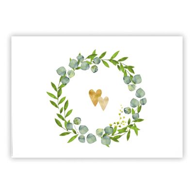 Two Hearts Postcard
