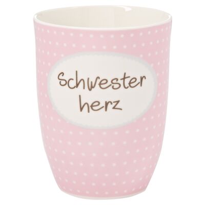 Tasse mit Henkel "Schwesterherz"