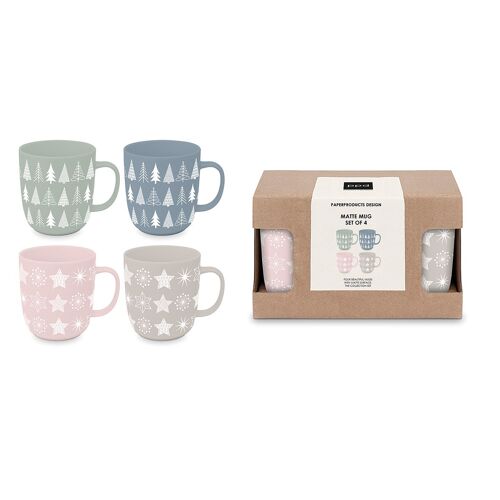 Pure Mood x 4 Matte Mug Set 4