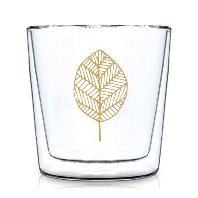 Pure Gold Leaves Trendglas DW