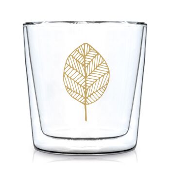 Verre tendance Pure Gold Leaves DW