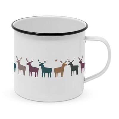 Tasse en métal Happy Deers Pure