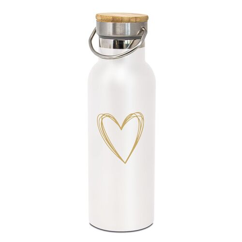 Pure Heart gold Steel Bottle 0,50