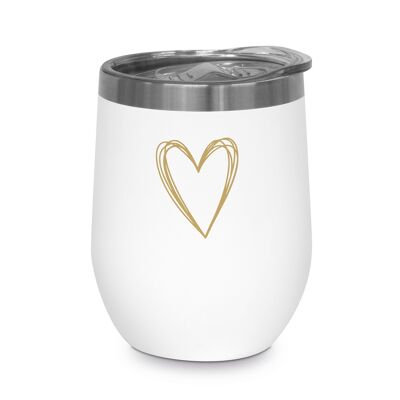 Pure Heart gold thermal mug 0.35