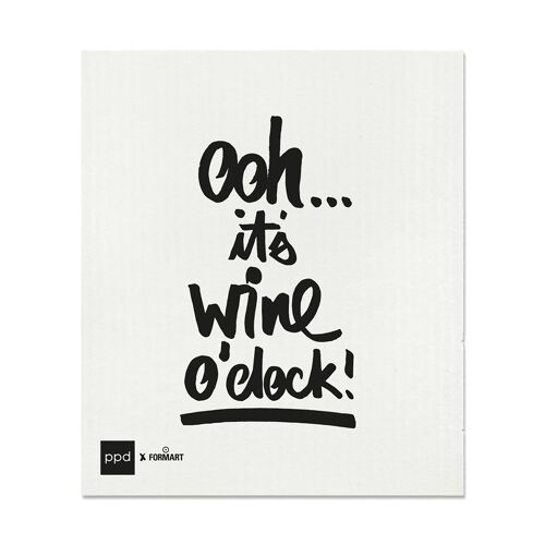 Wine o´clock Schwammtuch