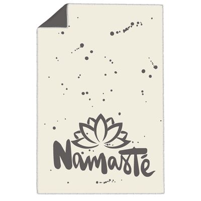 Namaste white blanket