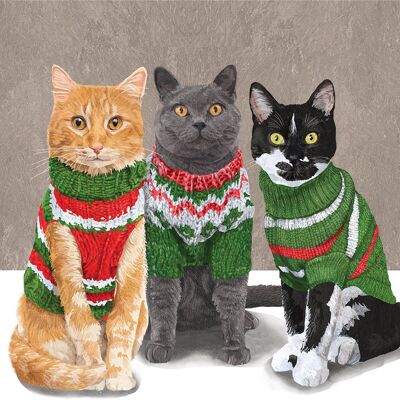 Sweater Cats Napkin 25x25