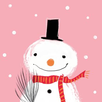 Serviette bonhomme de neige Hey 33x33