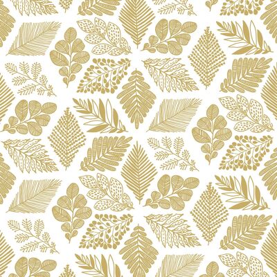 Pure Leaves gold Napkin 33x33