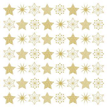 Serviette Pure Stars 33x33