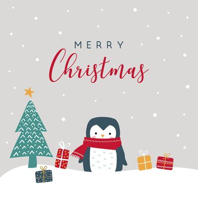 Penguin Christmas Napkin 33x33