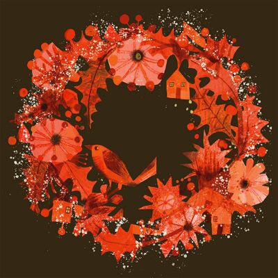 Autumn Wreath Napkin 33x33