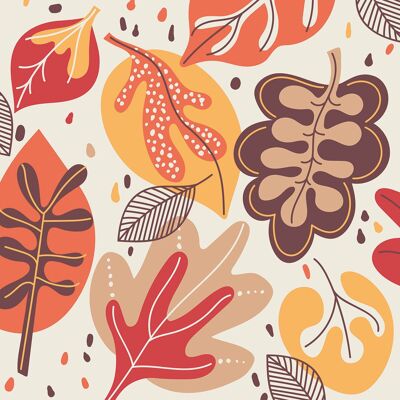 Serviette Chêne Automne 33x33