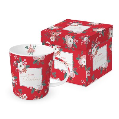 Taza Feliz Navidad tendencia roja GB