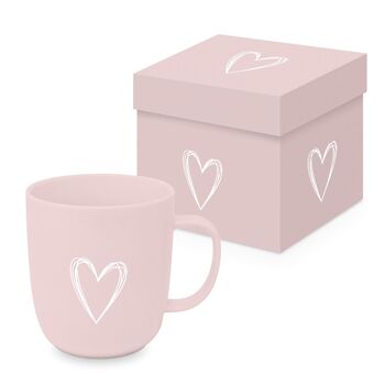 Pure Heart rose Matte Mug FR