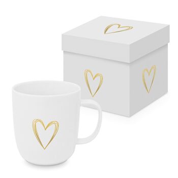 Pure Heart gold Matte Mug GB