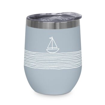 Mug isotherme Pure Sailing bleu 0.35