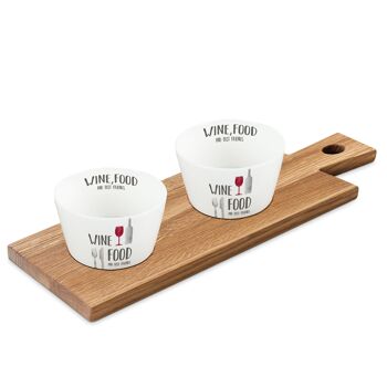 Set de dips vin food naturel