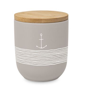 Pure Anchor taupe Matte Storage Jar