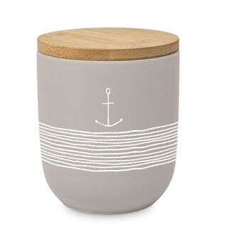 Pot de rangement Pure Anchor taupe mat