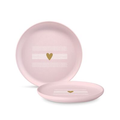 Heart of Gold rosé Matte Plate 21