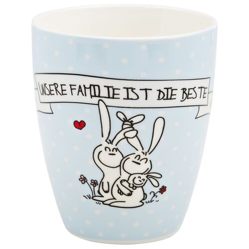 Tasse mit Henkel "Unsere Familie ist die beste"