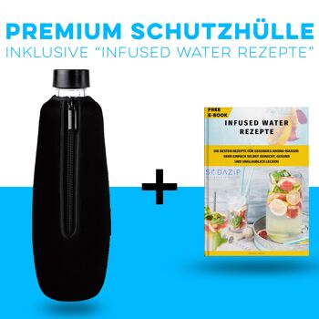 Housse de protection SODAZiP adaptée à vos bouteilles SodaStream Duo + recettes d'eau infusée offertes (sous forme d'e-book) - noir 5