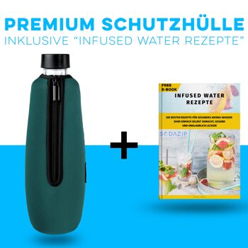 Housse de protection SODAZiP adaptée à vos bouteilles SodaStream Duo + recettes d'eau infusée gratuites (sous forme d'e-book) - vert 6