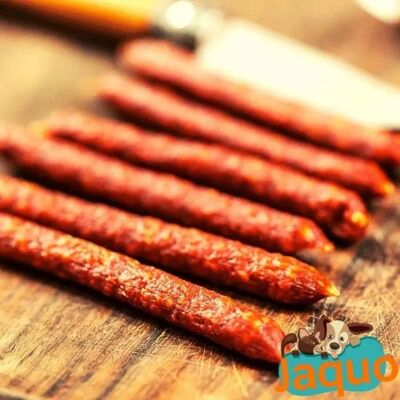 Treats for dogs - Cured turkey sausages - 100g