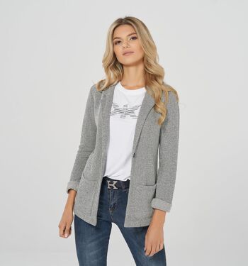 Blazer cintré en sweat structuré - 42 4