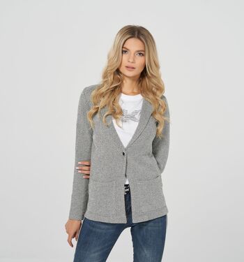 Blazer cintré en sweat structuré - 44 3