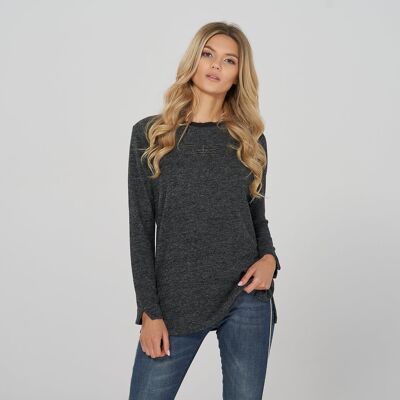 Sweater KT-196 anthracite