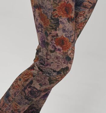 Pantalon slim stretch à imprimé fleuri 3
