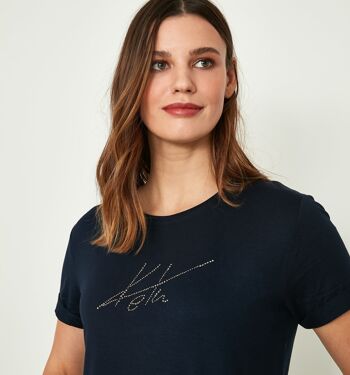 Tee-shirt bleu marine 3