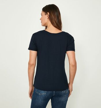 Tee-shirt bleu marine 4