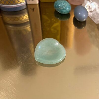 Aventurine Heart Worry Thumb Stone