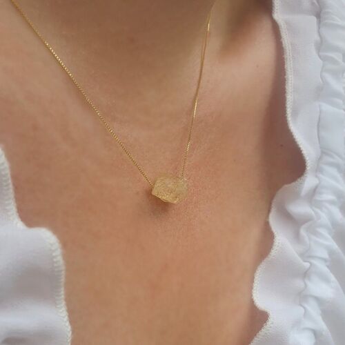 Citrine - 14k Gold Plated Necklace