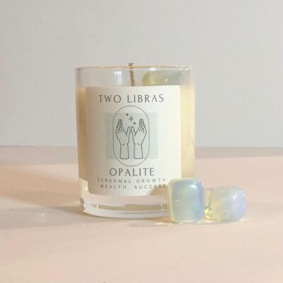 Opalite Crystal Intention Candle