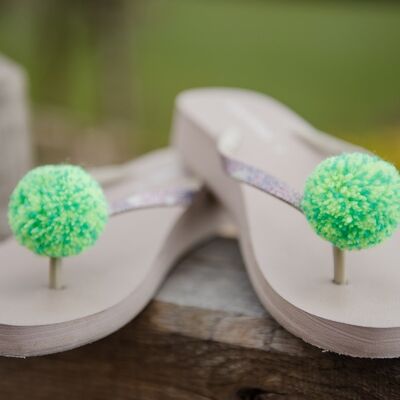 Clips Pom Pom set de 2 Grandes - Verde