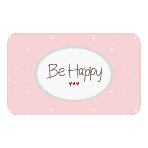 Brettchen "Be Happy" rosa