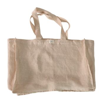 Grand sac fourre-tout en lin 4