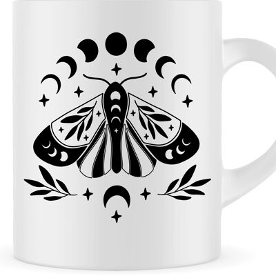 Taza de mariposa, taza de polilla, taza de animales, taza de café, taza de té, diseño 1