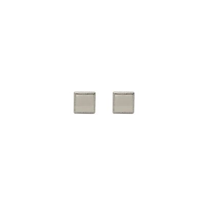 Time Square Sterling Silver Stud Earrings